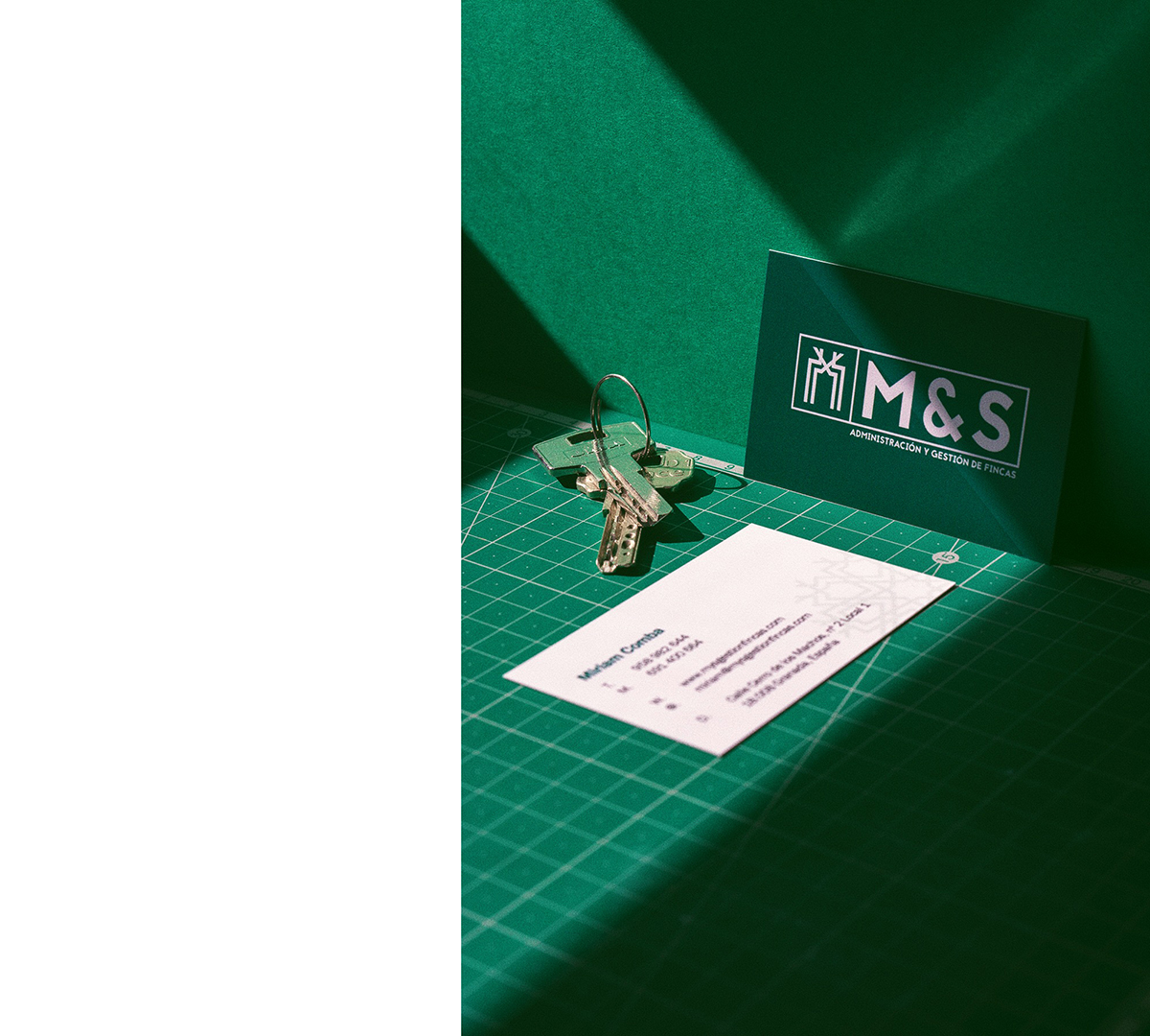 Diseño de tarjeta personal para M&S